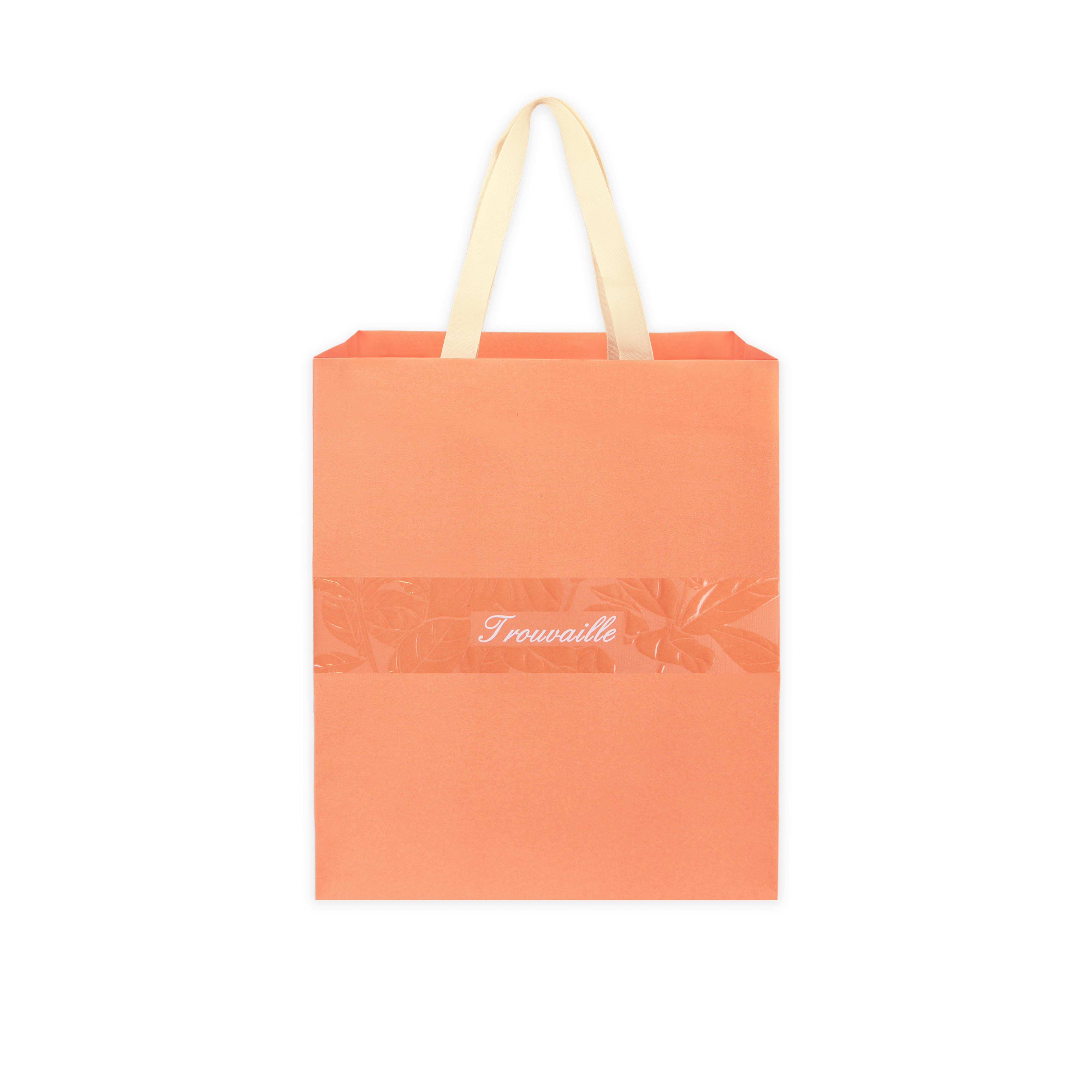 Luxury Pink Shopping Bag With Ribbon