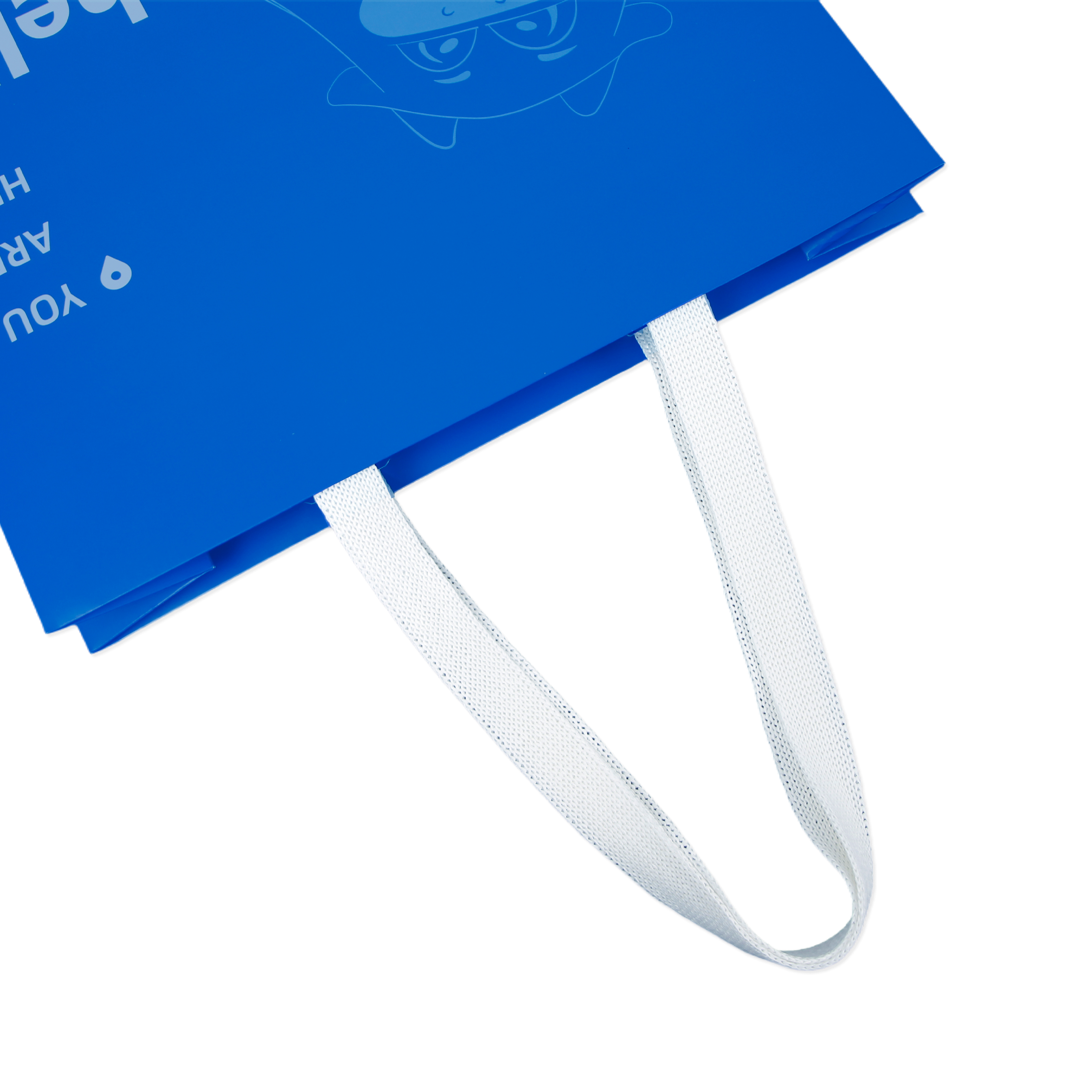 blue paper gift bags
