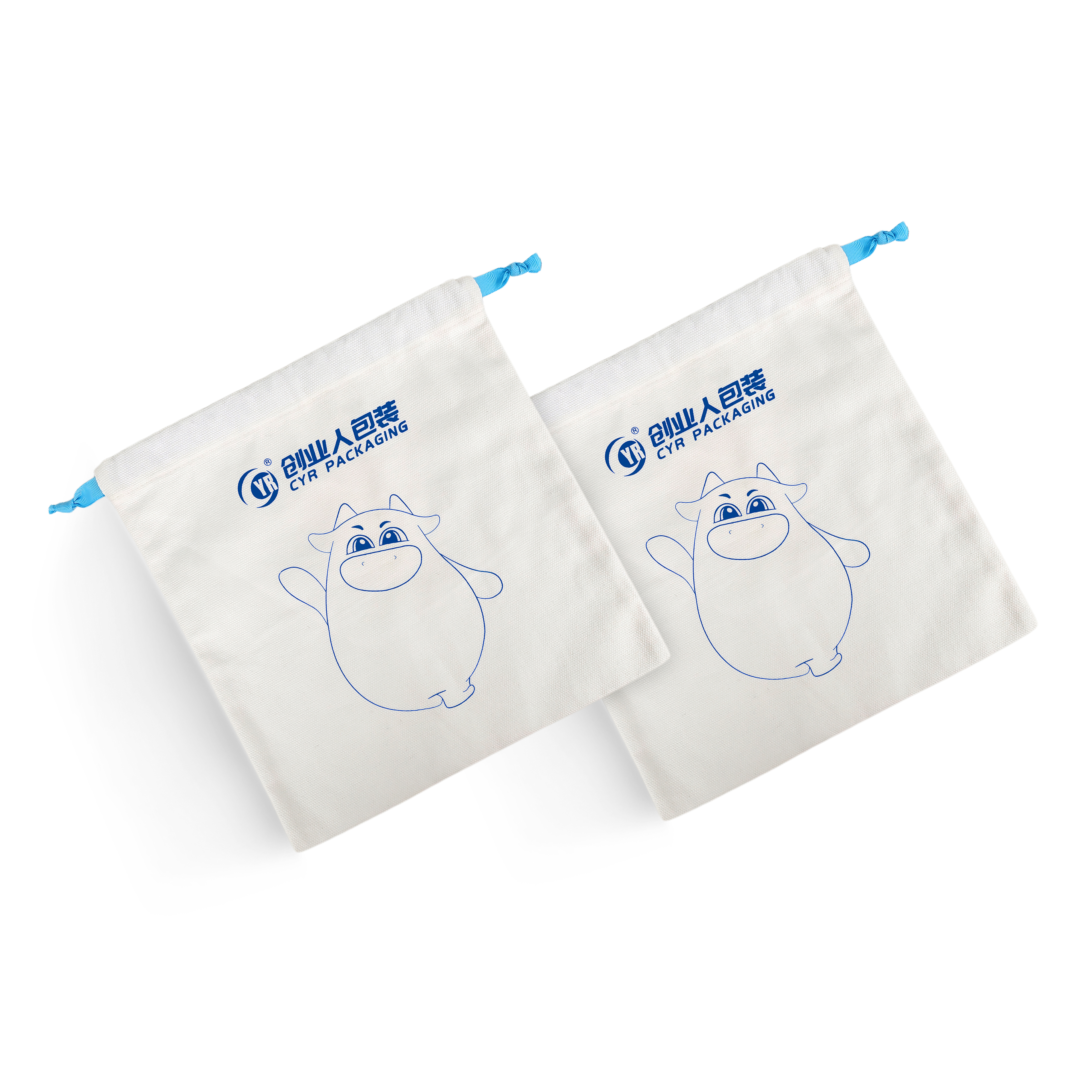 Printed Cotton Pouch With Logo