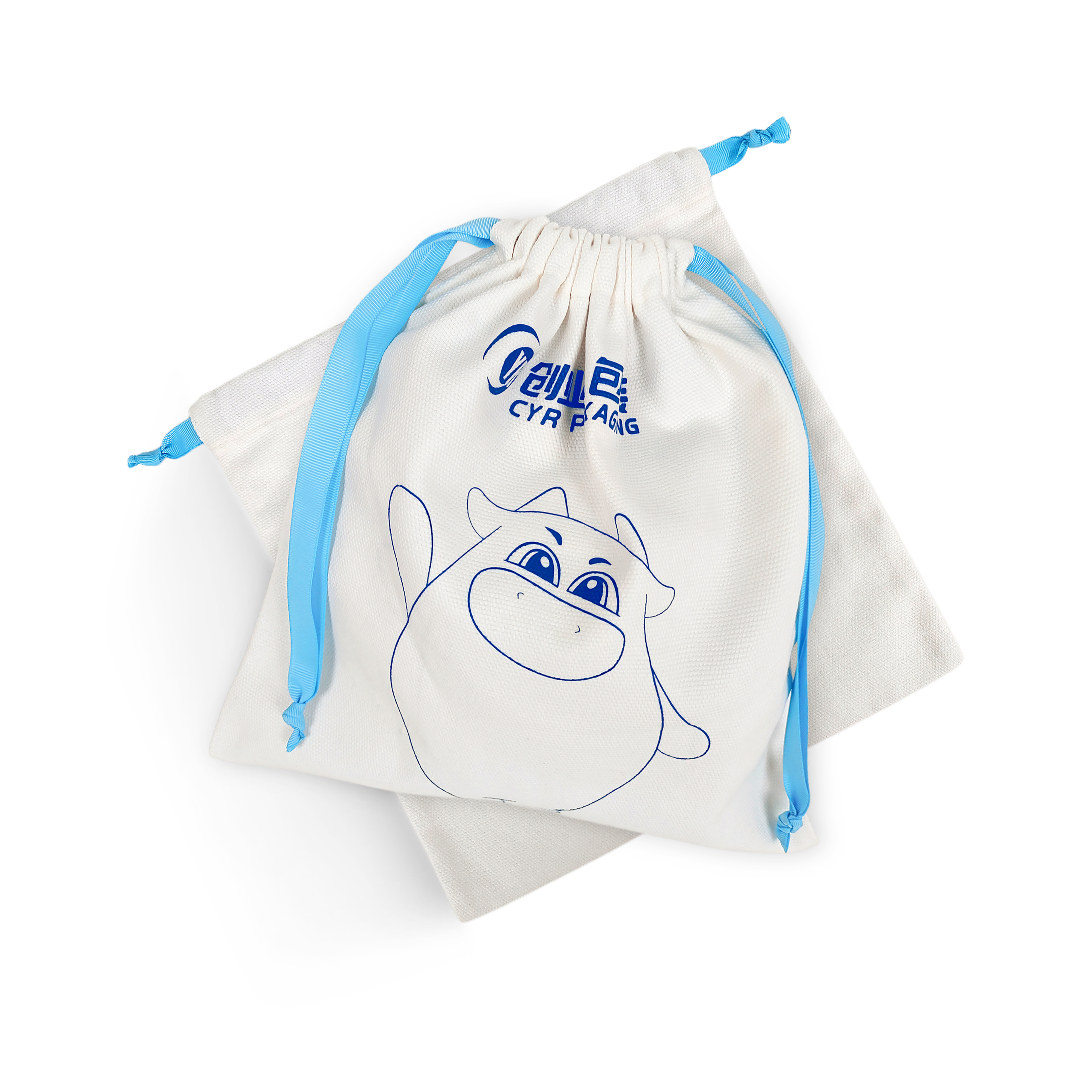Printed Cotton Pouch With Logo