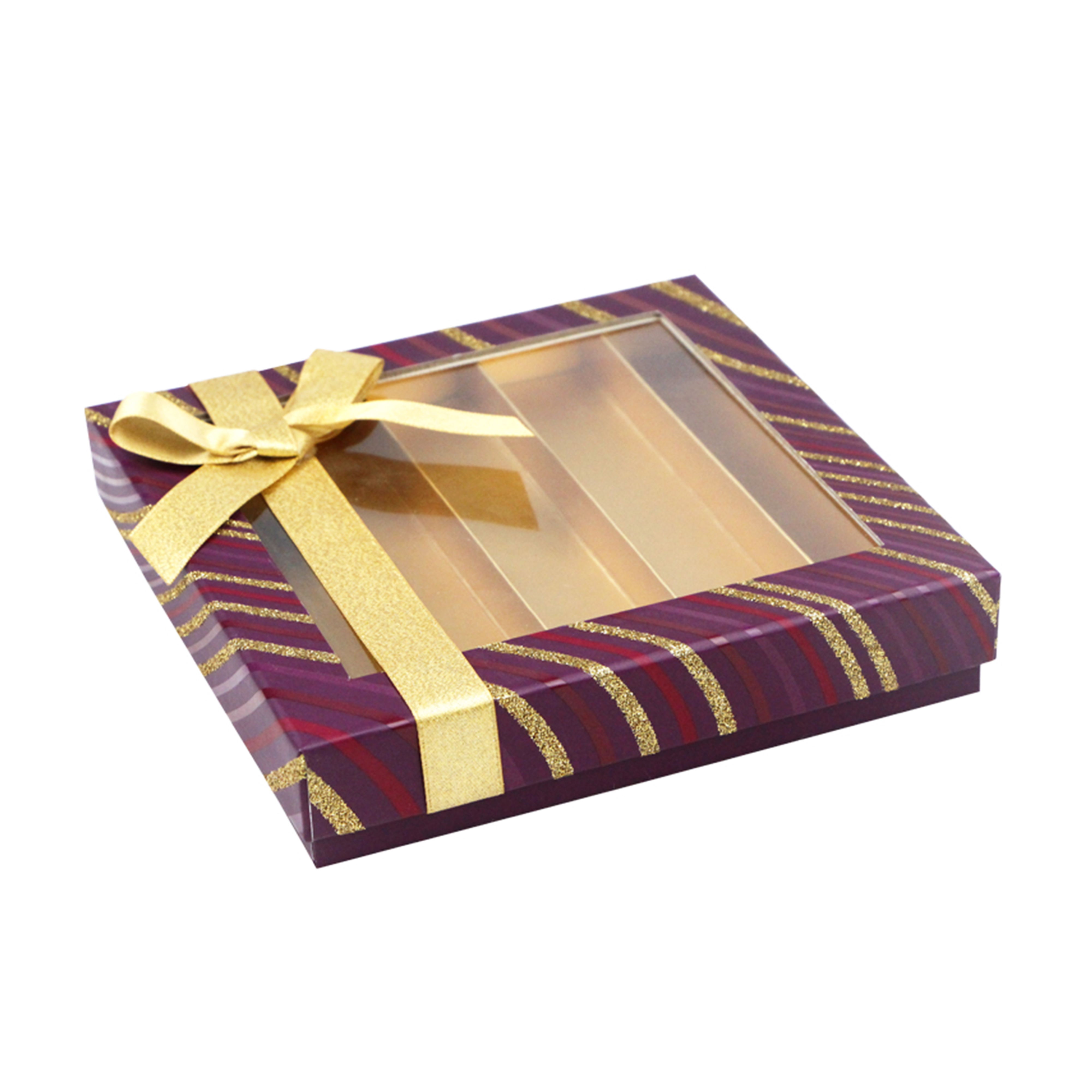 Square Chocolate Gift Box With Window