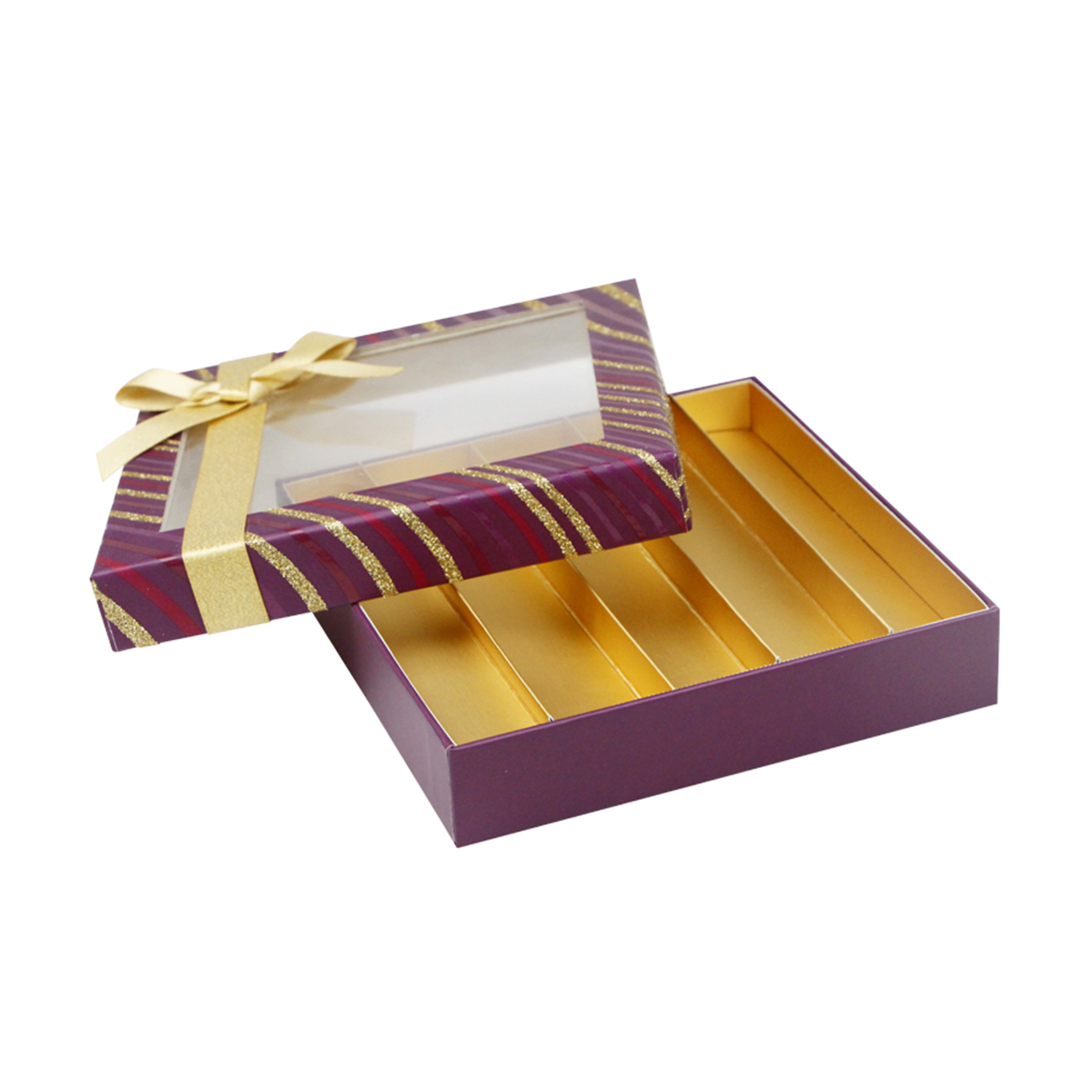 Square Chocolate Gift Box With Window