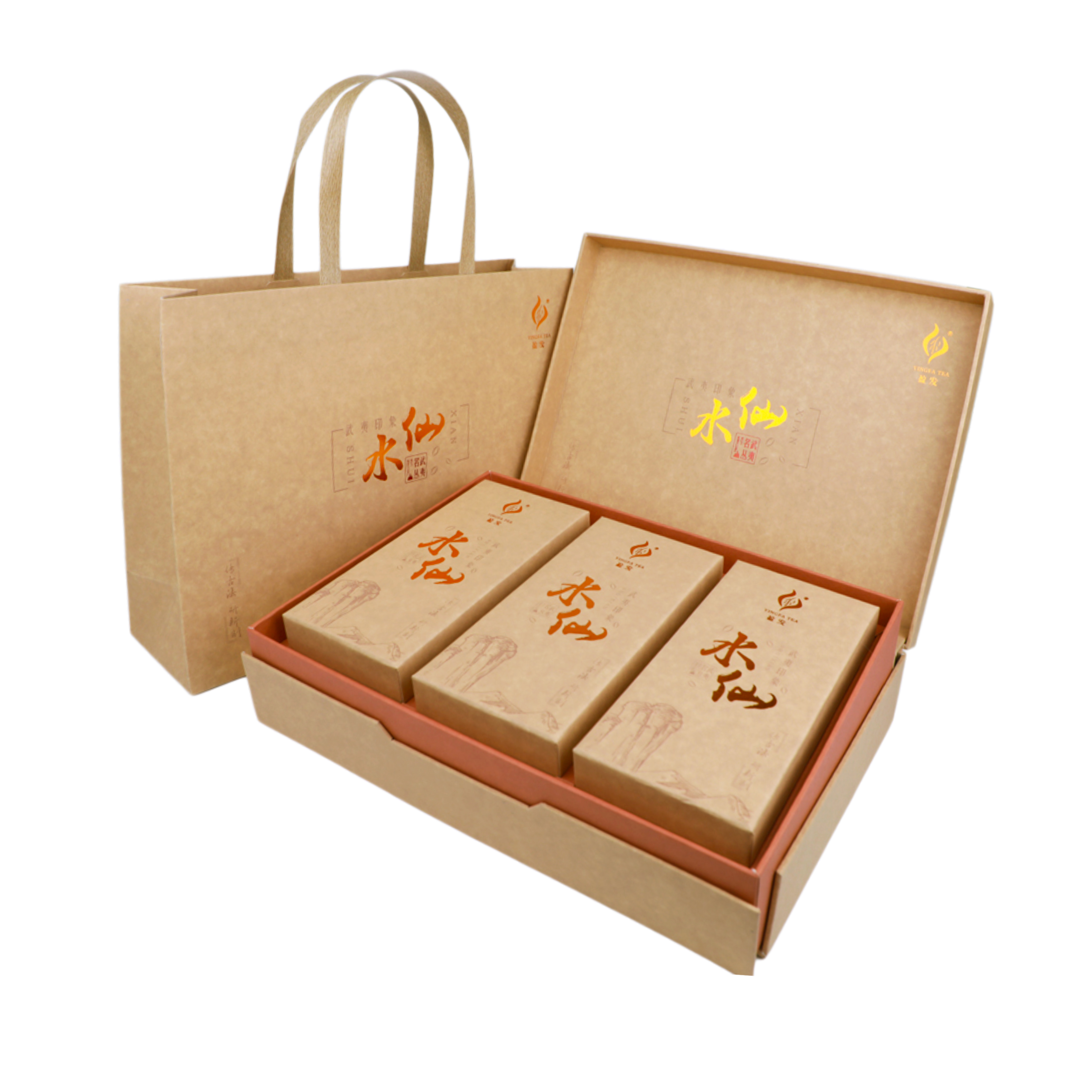 Brown Paper Tea Bag With Flat Paper Handle