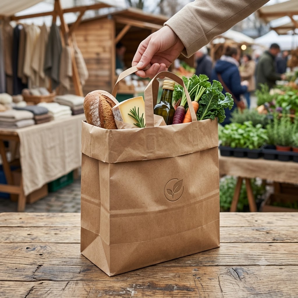 I sacchetti di carta ecologici incontrano le tendenze europee del packaging verde.