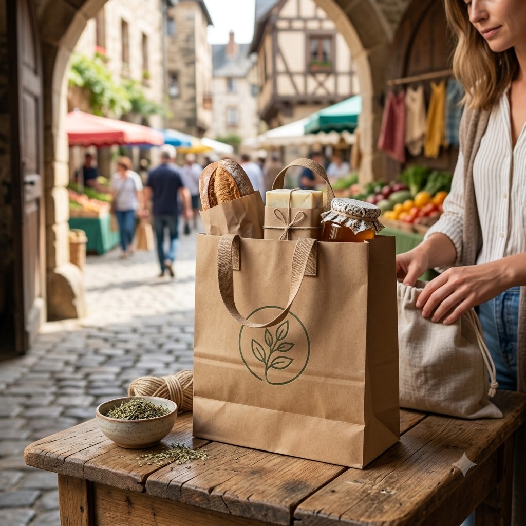 I sacchetti di carta kraft sostengono le aziende europee attente all'ambiente.