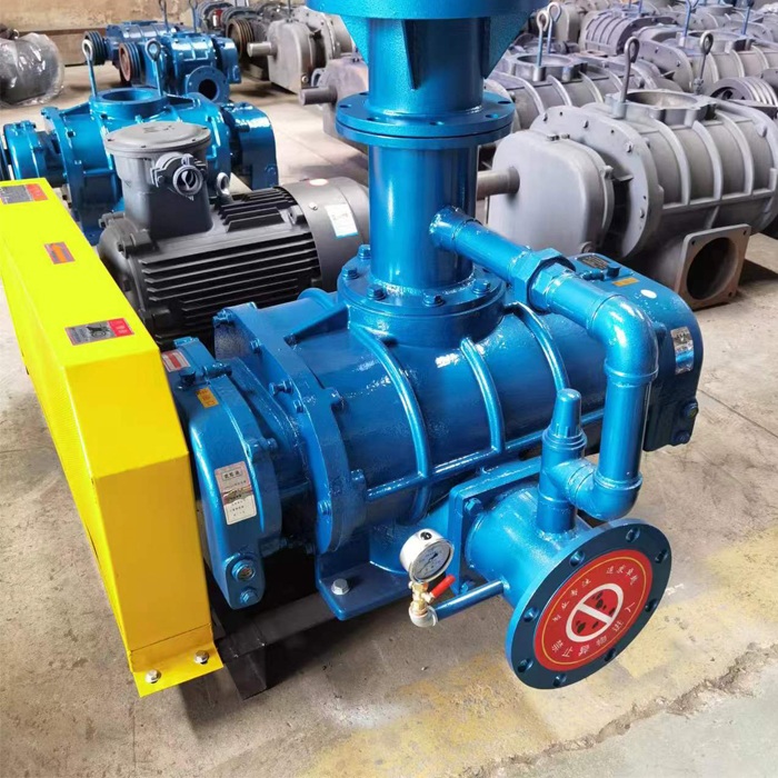 Roots fan for coal mine fly ash conveying