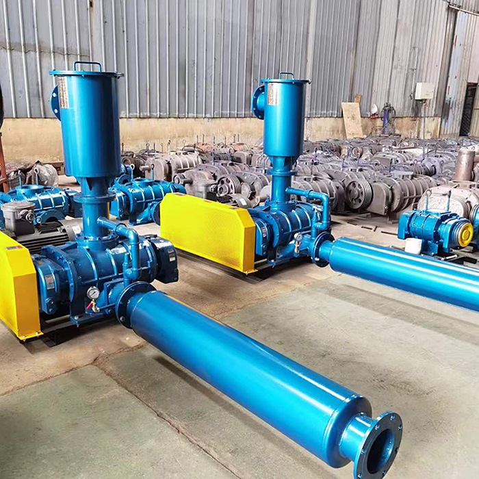 Roots fan for coal mine fly ash conveying