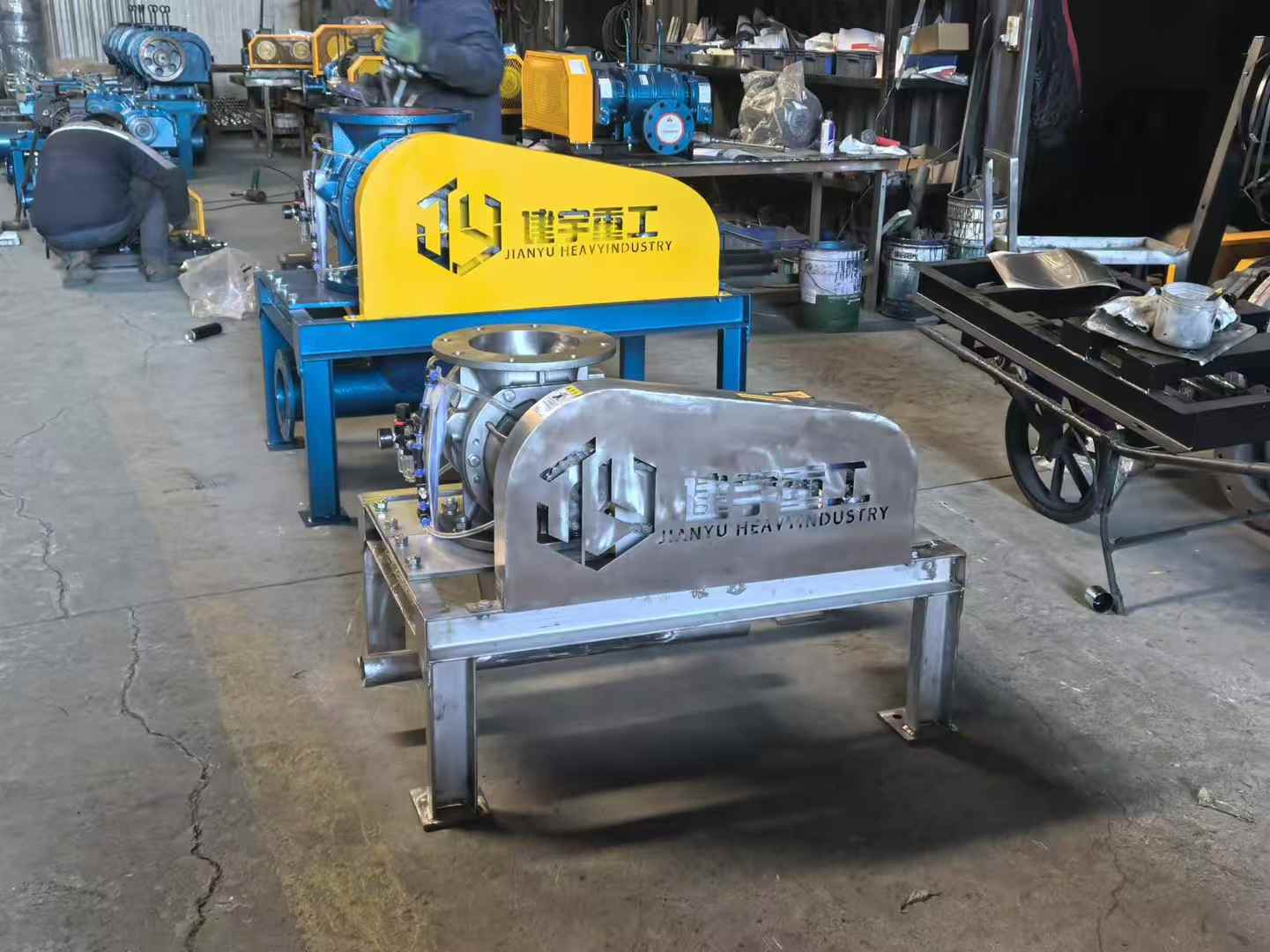 Stainless steel steam compressor