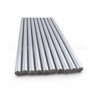 Tungsten carbide rods with one straight hole