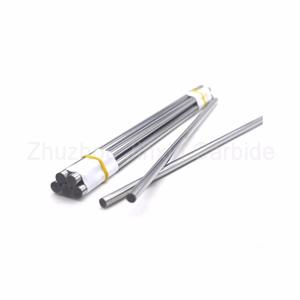Tungsten carbide rods with double spiral hole