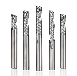 Tungsten carbide cnc end mill double flutes straight bits for wood