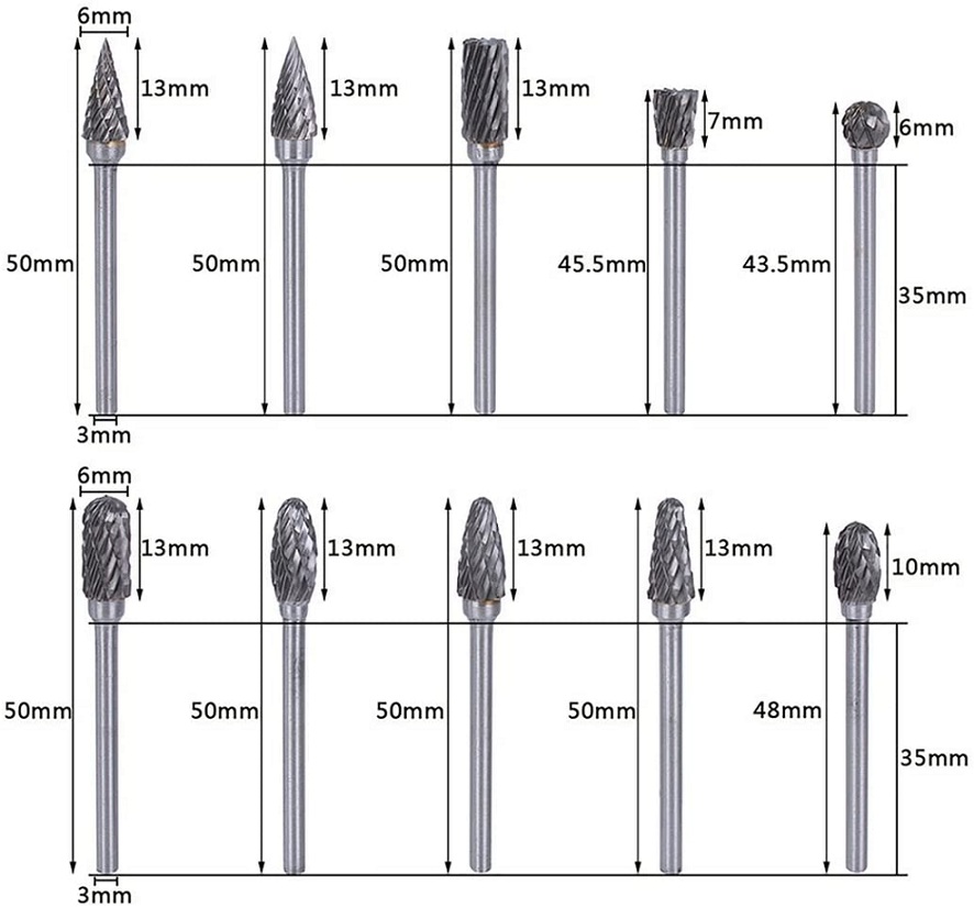 tungsten carbide carving bits