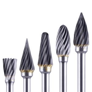 Tungsten Carbide Rotary burr with Single/ Double Slot for End Cutting