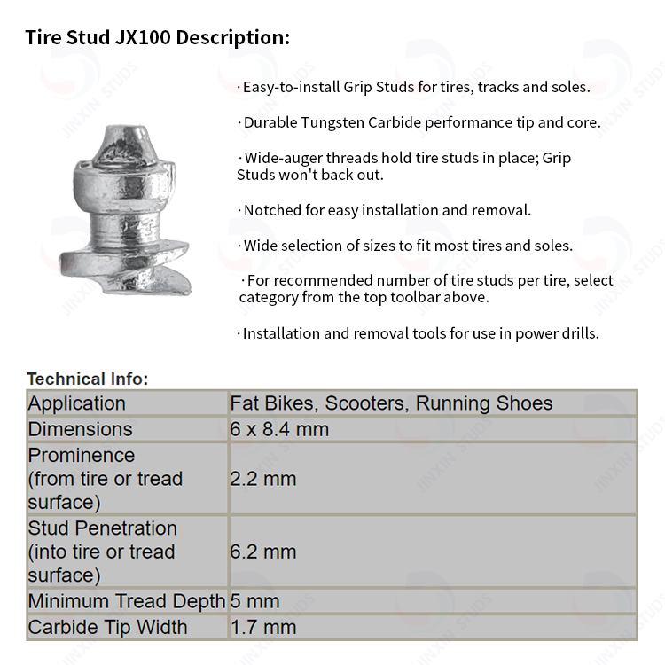 tungsten carbide wheel spikes tire studs/ice traction studs