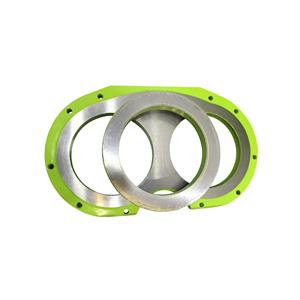 Pump wear plate cutting ring material and classification