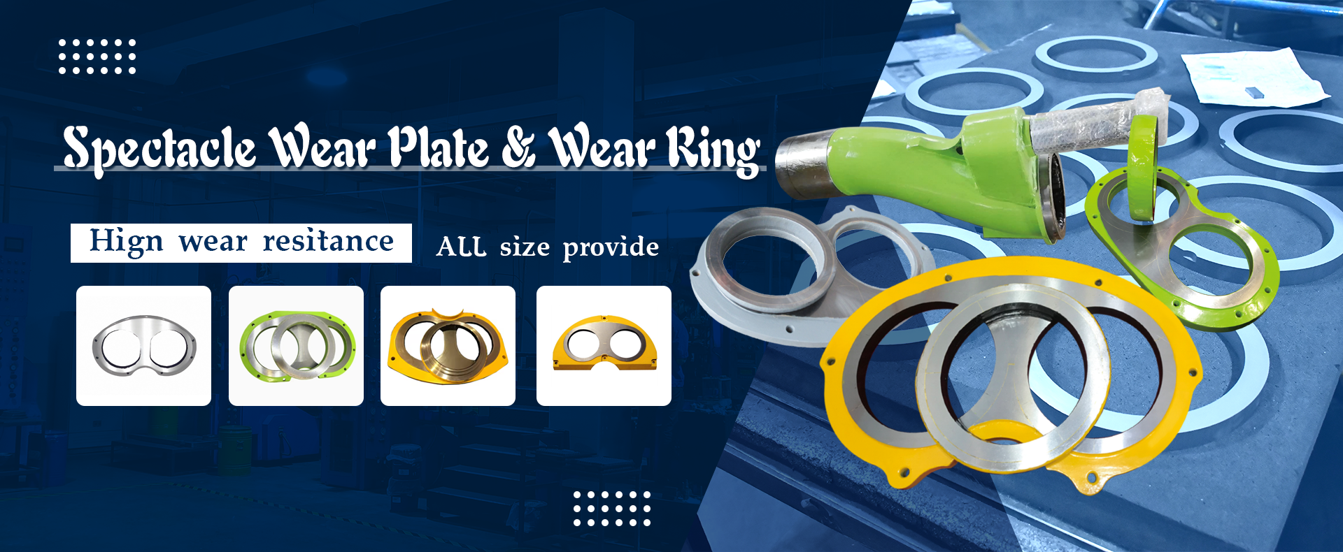 spectacle wear plate and wear ring