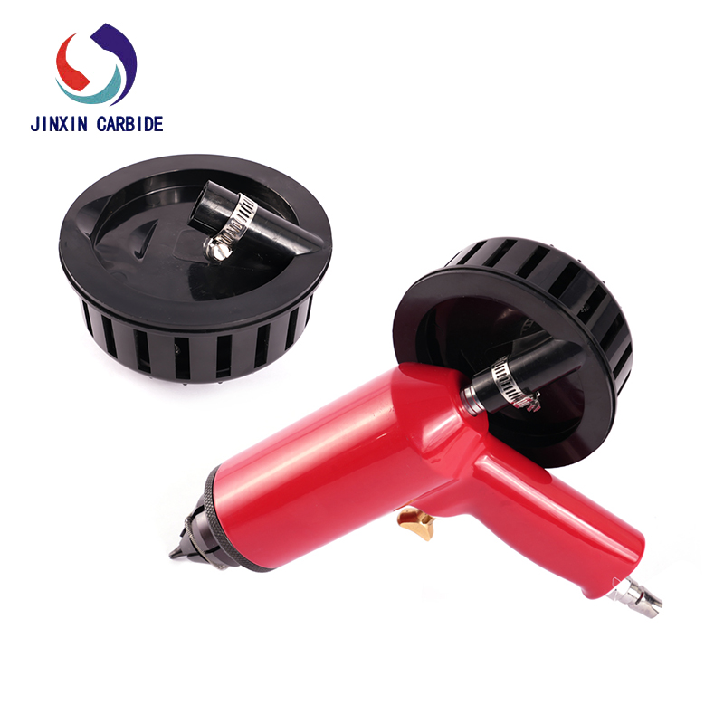 Manual tire studding tool