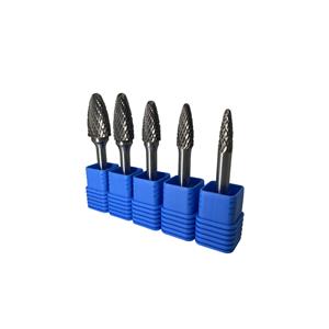 Tungsten Carbide Rotary Burr F1225 6mm Shank Type F Double Cut Carbide Burr for Metal Grinding