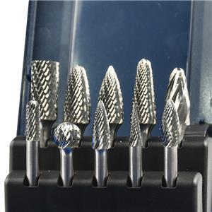 Professional Tungsten Carbide Rotary Burr Set - Double Cut Die Grinder Bits for Metalworking, Wood Carving, and Welding