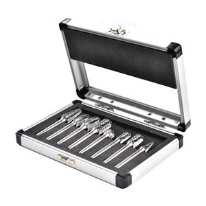 Heavy-Duty Tungsten Carbide Rotary Burr Set - Industrial Die Grinder Bits for Metalworking, Porting, and Welding Cleanup