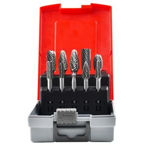 Heavy-Duty Solid Tungsten Carbide Rotary Burrs - Industrial Die Grinder Bits That Won't Snap or Load Up