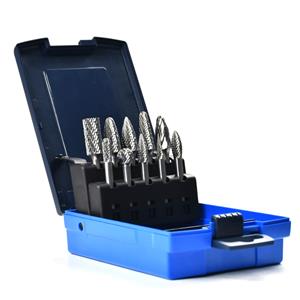 Heavy-Duty Solid Tungsten Carbide Rotary Burrs - Industrial Die Grinder Bits That Won't Snap or Load Up