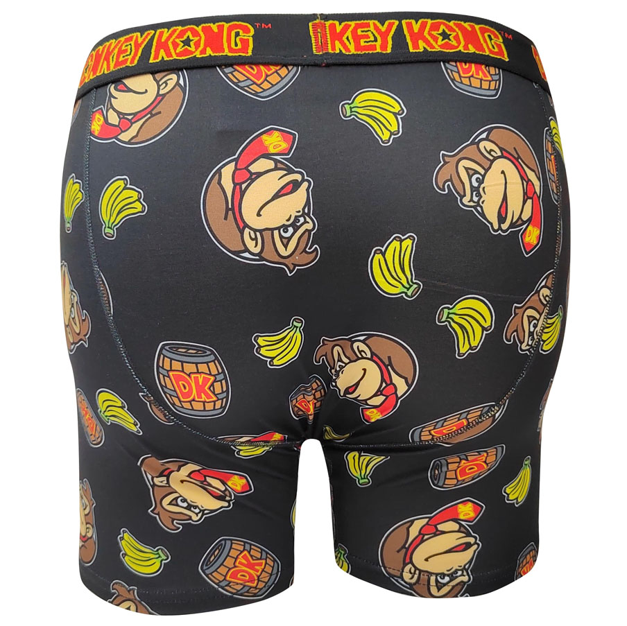 Calzoncillos tipo bóxer para hombre con estampado de Donkey Kong de poliéster y elastano