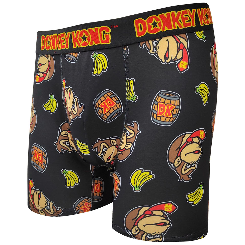 Calzoncillos tipo bóxer para hombre con estampado de Donkey Kong de poliéster y elastano