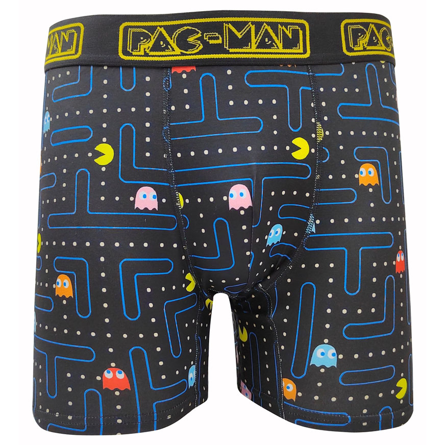 Calzoncillos tipo bóxer de poliéster y elastano PAC MAN para hombre