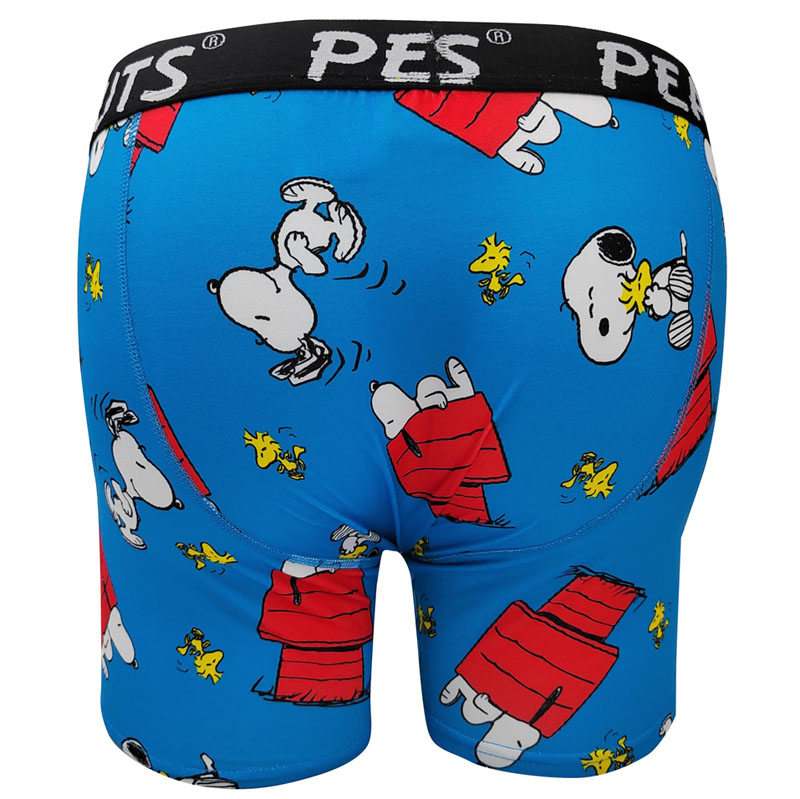Bóxer de poliéster y licra con estampado de cacahuetes y Snoopy para hombre