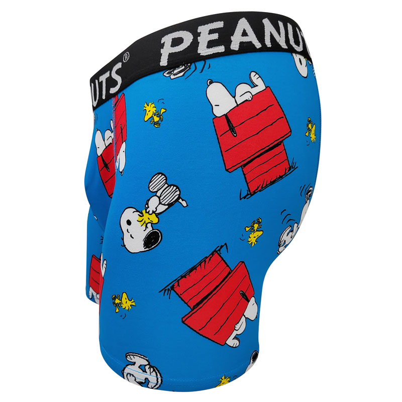 Bóxer de poliéster y licra con estampado de cacahuetes y Snoopy para hombre