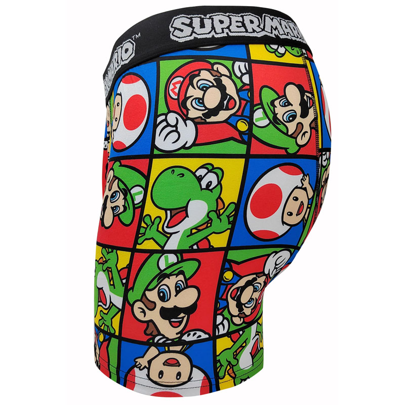 Bóxer para hombre con estampado disperso de poliéster y elastano de Super Mario