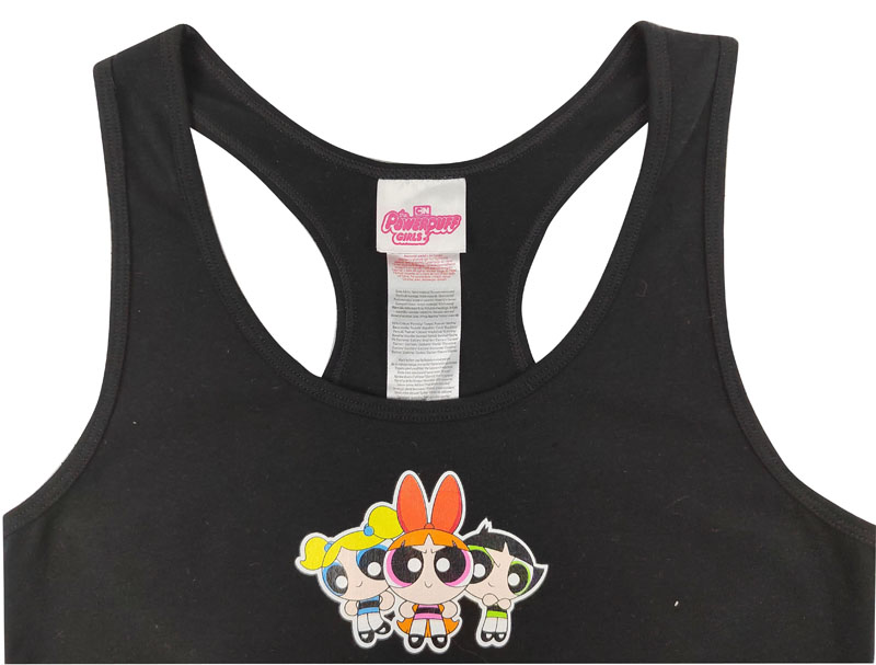 Sujetador de algodón con espalda nadadora y estampado de niña con elástico jacquard