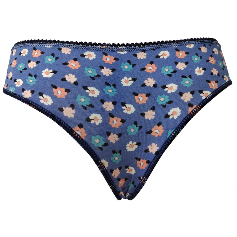 Tangas estampadas de elastina y algodón para mujer