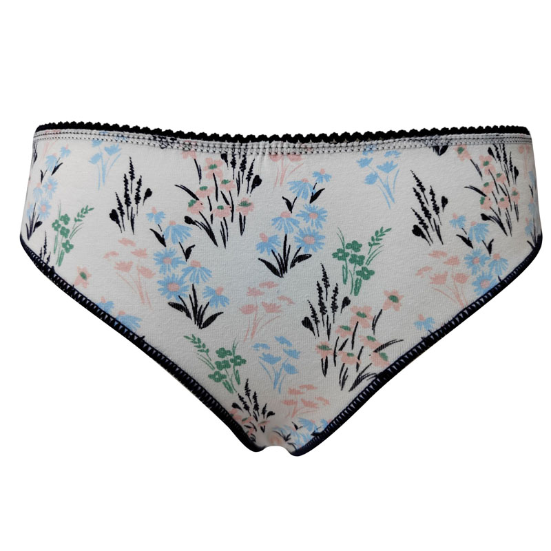 Tangas estampadas de elastina y algodón para mujer