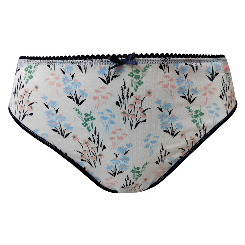 Tangas estampadas de elastina y algodón para mujer