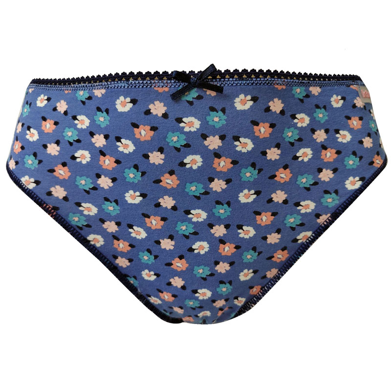 Tangas estampadas de elastina y algodón para mujer