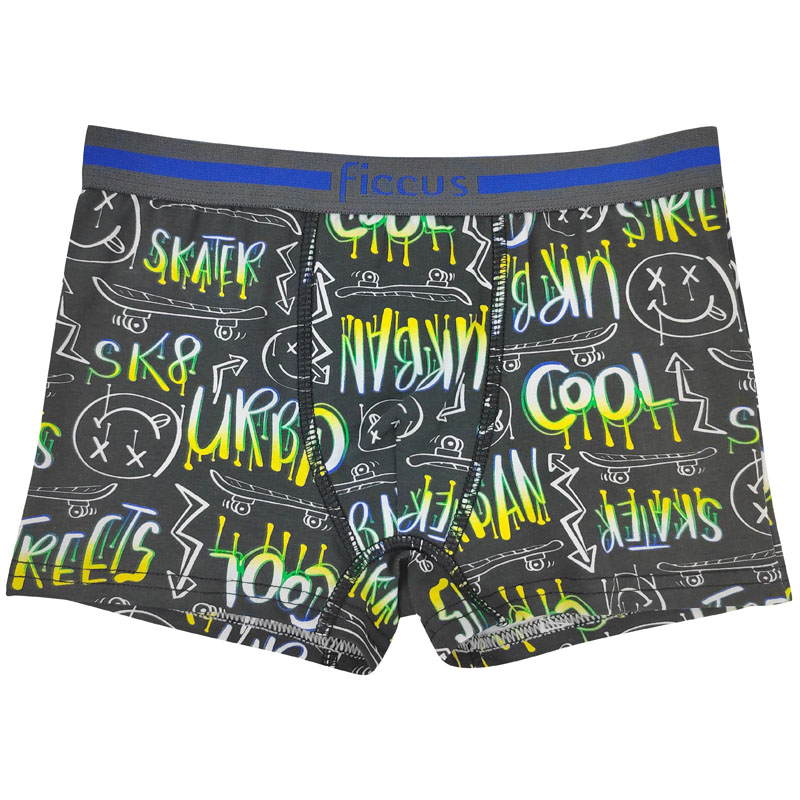 Calzoncillos tipo bóxer para niño con estampado de mezcla de algodón