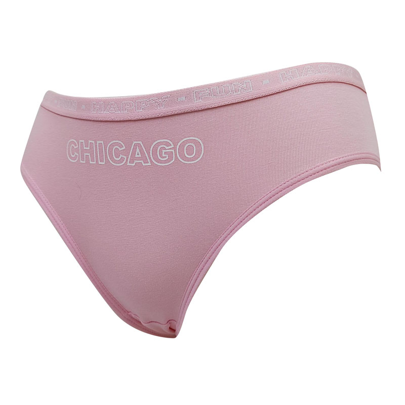 Braguitas básicas de algodón para mujer con estampado de letras, 4 unidades