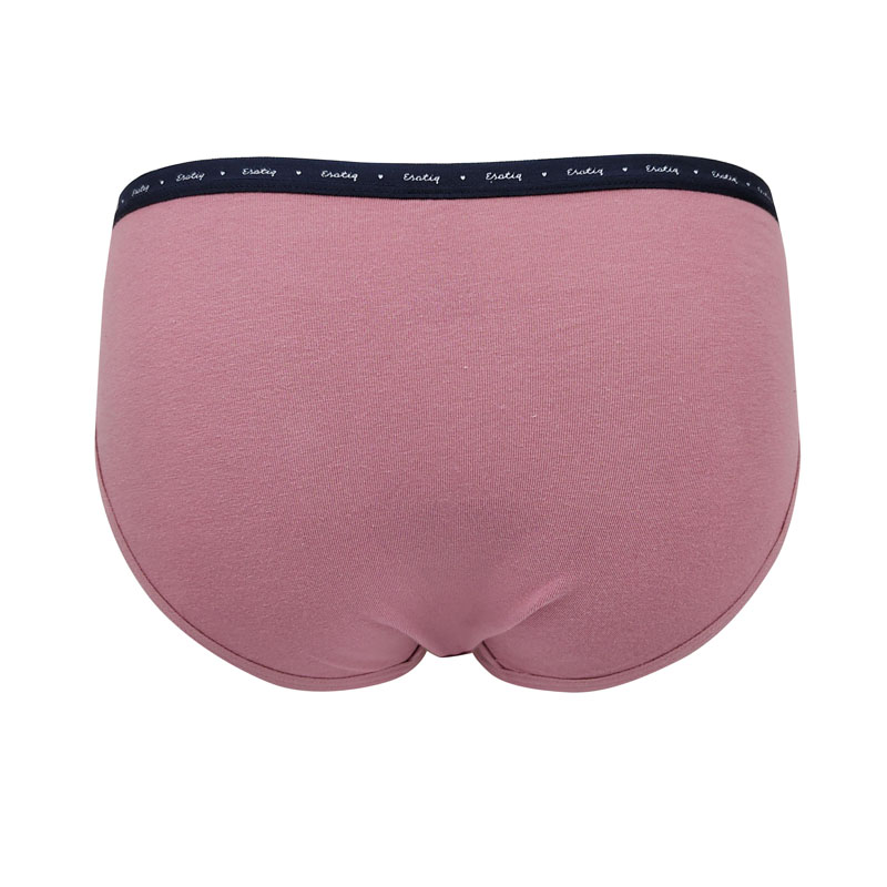 Braguita de algodón y elastina lisa para mujer