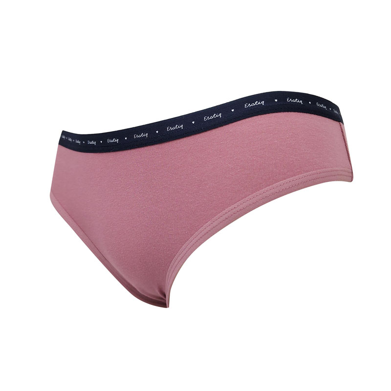 Braguita de algodón y elastina lisa para mujer