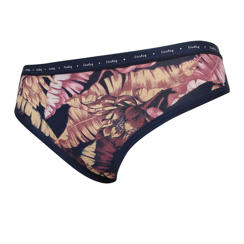 Braguita de algodón y elastina lisa para mujer