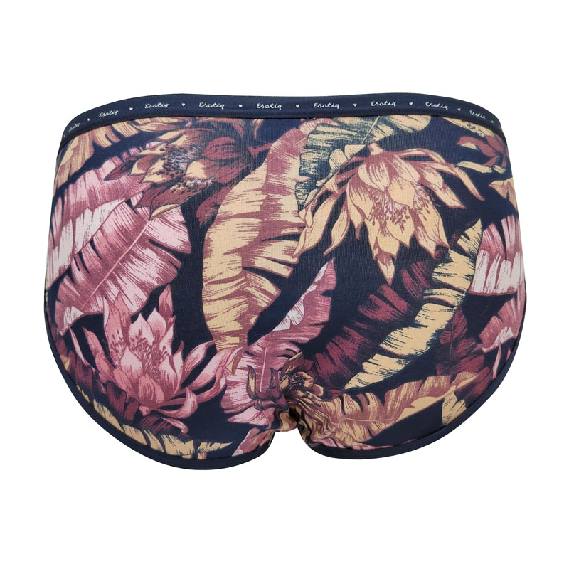 Braguita de algodón y elastina lisa para mujer