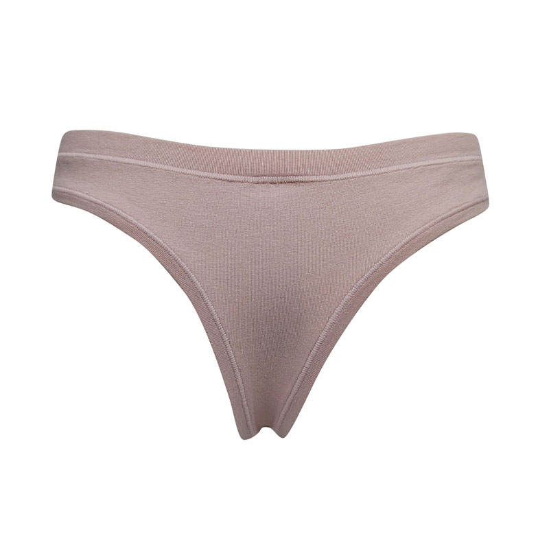 Tanga de algodón y elastina para mujer