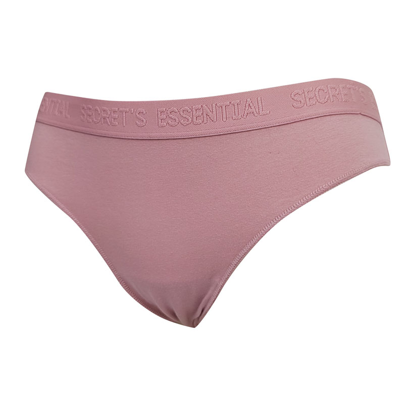 Tanga Essential de algodón y elastina para mujer, color liso