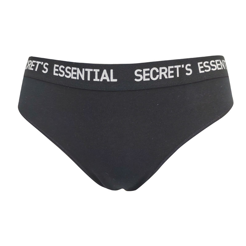 Tanga Essential de algodón y elastina para mujer, color liso