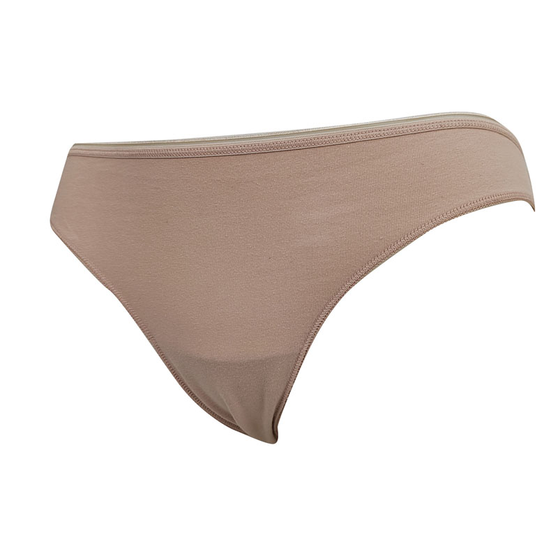 Tanga Essential de algodón y elastina para mujer, color liso