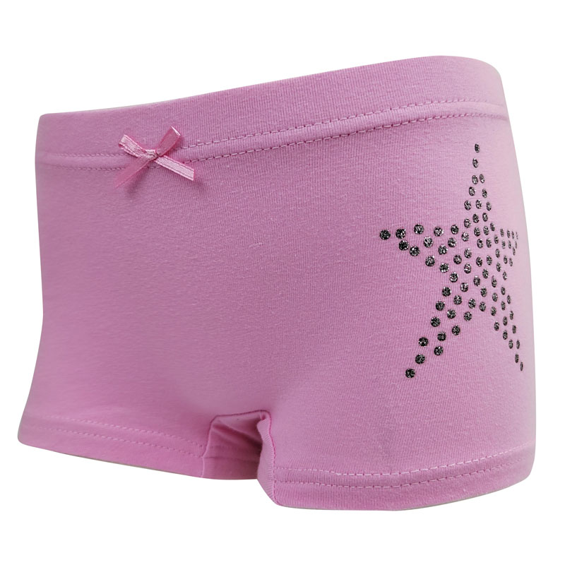 Bóxer de algodón y elastano con estampado integral para niña
