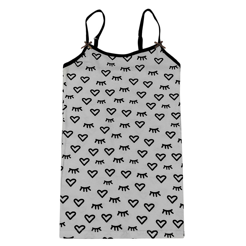 2 piezas de camiseta sin mangas de algodón para niñas con estampado integral