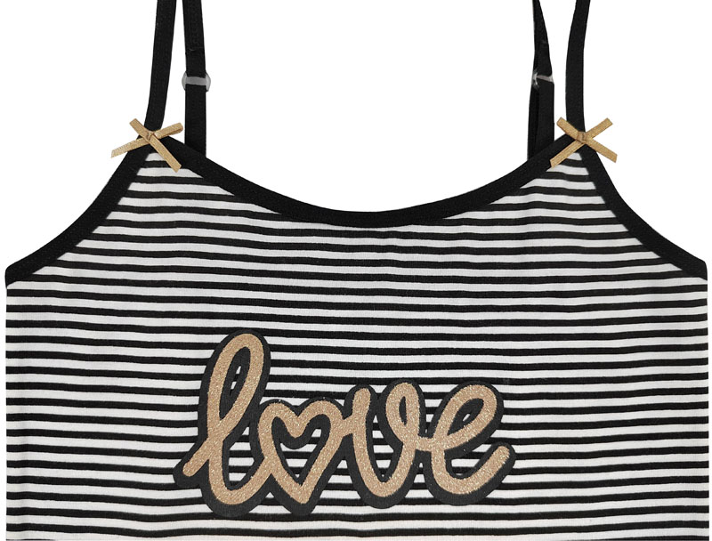 girl`s print cotton vest